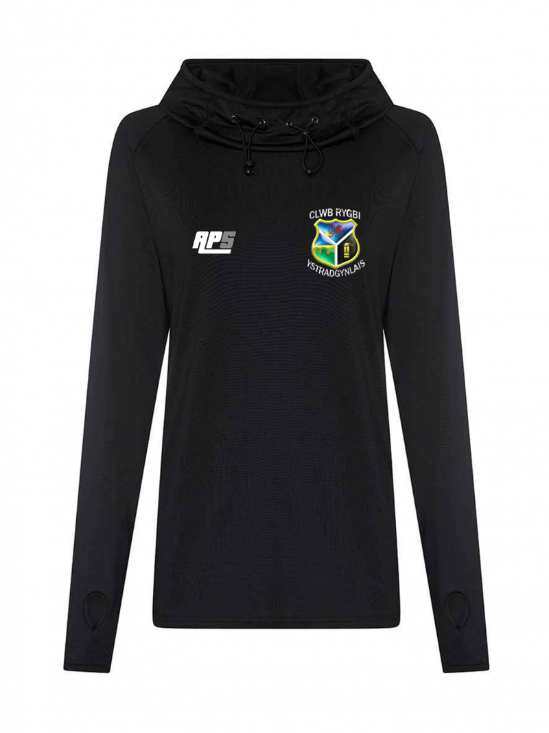 Ystradgynlais Rugby Ladies Cowl Neck Hooded Top