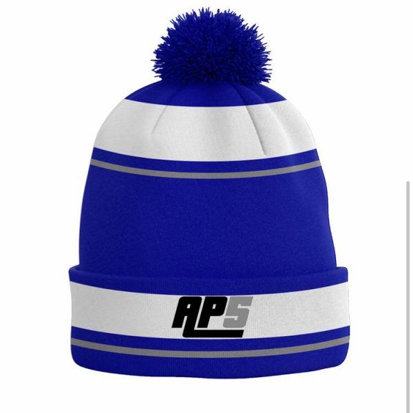 Ystradgynlais Rugby Club Striped Fan Bobble Hat Ystradgynlais Rugby Club Striped Fan Bobble Hat