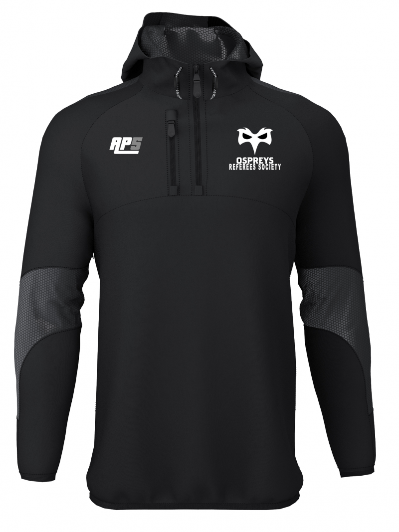 Ospreys Referees Society 1/4 zip Waterproof top